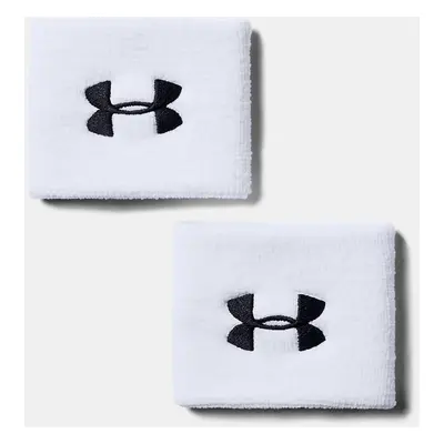 Bracelets Under Armour Performance 8 cm pour homme - Lot de 2 Blanc / Noir TAILLE UNIQUE