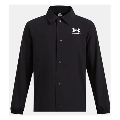 Veste Under Armour Icon Woven Coach pour garçon Noir / Blanc YLG (149 - 160 cm)