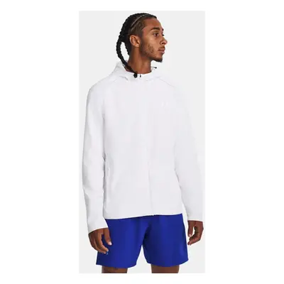 Veste à capuche Under Armour Launch pour homme Blanc / Acier / réfléchissant XXL