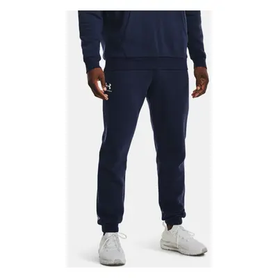 Pantalon de jogging Under Armour Icon Fleece pour homme Midnight Bleu Marine / Blanc L