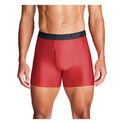 Boxer Under Armour Performance Tech™ 15 cm Boxerjock® pour homme (lot de 3) Rouge / Castlerock F