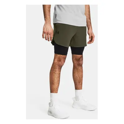 Short 2-en-1 Under Armour Vanish Elite pour homme Marine OD Vert / Noir / Noir XL