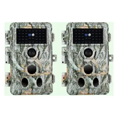 Pack x2 Caméras de Chasse 32MP 1296P 940nm IR Camera Chasse Infrarouge Vision Nocturne, 0,1s Vit