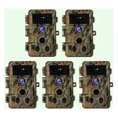 Pack x5 Caméras de Chasse 32MP 1296P 940nm IR Camera Chasse Infrarouge Vision Nocturne,0,1s Vite