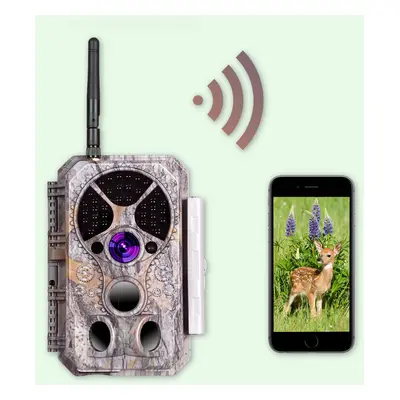 Caméra de Chasse Nocturne WiFi 32MP 1296P, 0.1S Temps de Déclenchement, Détection de Mouvement 1