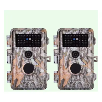 Pack x2 Caméras de Chasse Nocturne Vision 32MP HD 2304*1296P,Détection de Mouvement PIR de 70° É