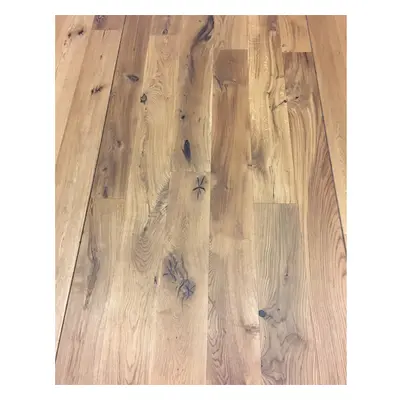 Parquet prêt à poser Chêne naturel, 14 x 189 x 1860 mm, brossé, huilé naturel, tri rustique / an