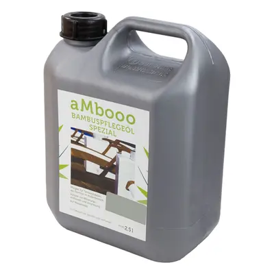 Huile d'entretien spéciale bambou pour lames de terrasse en bambou, Granit Grey, 2,5 litres