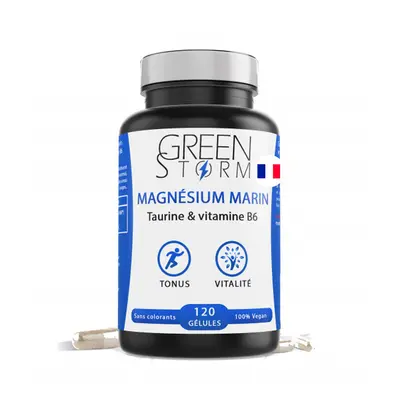 Magnésium marin Greenstorm boite de 120 gélules