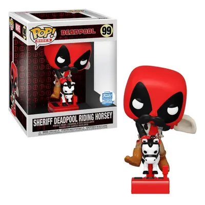 SHERIFF DEADPOOL RIDING HORSEY / DEADPOOL / FIGURINE FUNKO POP / EXCLUSIVE FUNKO SHOP