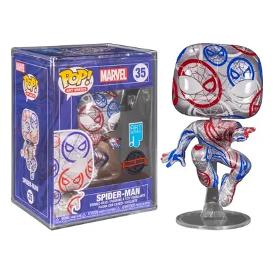 PATRIOTIC AGE SPIDER MAN WITH CASE PROTECTOR / MARVEL AVENGERS / FIGURINE FUNKO POP / EXCLUSIVE 