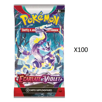 LOT DE 100 BOOSTERS ECARLATE ET VIOLET EV01 / CARTE POKEMON VF