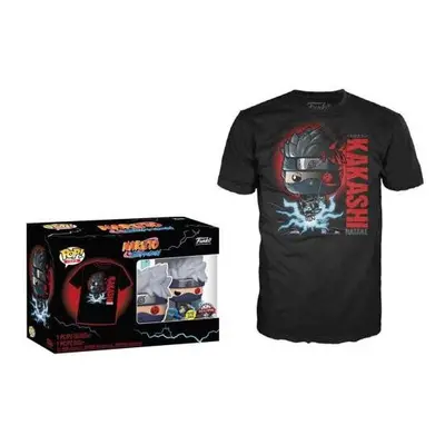 T-SHIRT XL AVEC POP KAKASHI / NARUTO / FIGURINE FUNKO POP / EXCLUSIVE SPECIAL EDITION