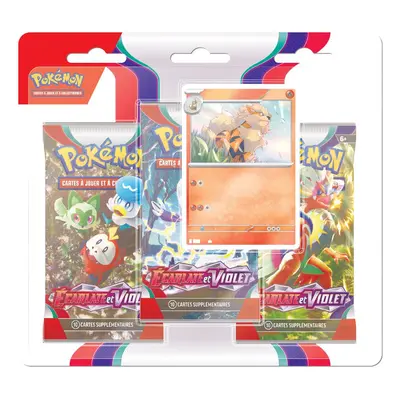 PACK DE 3 BOOSTERS MODELE ALEATOIRE / ECARLATE ET VIOLET / CARTE POKEMON VF