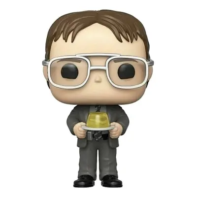 DWIGHT SCHRUTE WITH JELLO STAPLER / THE OFFICE / FIGURINE FUNKO POP