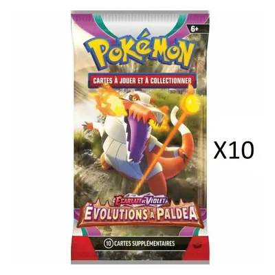 LOT DE 10 BOOSTERS EVOLUTION A PALDEA / CARTE POKEMON VF