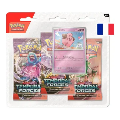 PACK DE 3 BOOSTER MODELE ALEATOIRE FORCES TEMPORELLES EV05 / CARTE POKEMON VF