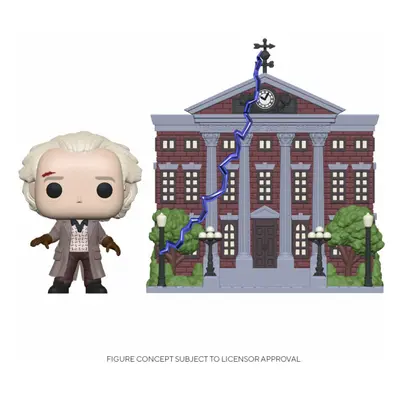 DOC EMMETT BROWN AVEC CLOAK TOWER / RETOUR VERS LE FUTUR / FIGURINE FUNKO POP