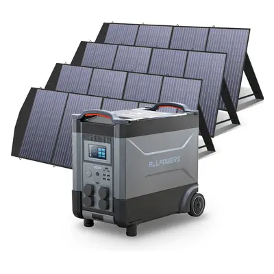 ALLPOWERS G¨¦n¨¦rateur Solaire 4000W (R4000 + SP033 200W Panneau Solaire) R4000+4pcs SP033 Panne