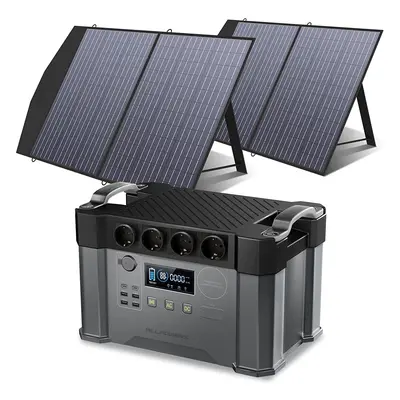 ALLPOWERS S2000 Station ¨¦lectrique portable 2000W 1500Wh S2000 + 2pcs SP027 Panneau Solaire 100