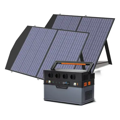 ALLPOWERS G¨¦n¨¦rateur Solaire 1500W (S1500 + SP027 Panneau Solaire) S1500+2PCS SP027 Panneau So