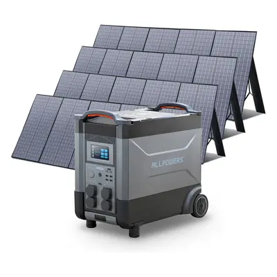 ALLPOWERS G¨¦n¨¦rateur Solaire 4000W (R4000 + SP037 400W Panneau Solaire) R4000 + 4PCS SP037 Pan