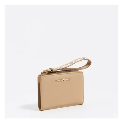 Porte-cartes nylon camel clair