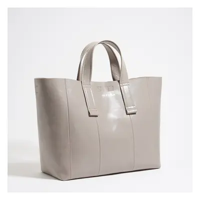 Grand sac shopping cuir vert-de-gris