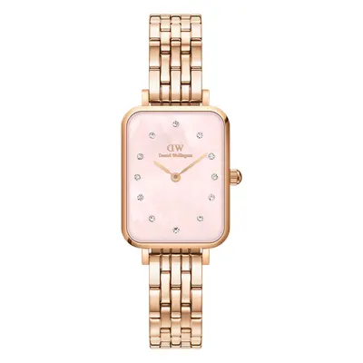 Daniel Wellington DW Montre Quadro Lumine 5-Link Melrose Rose Gold