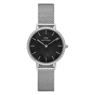 Daniel Wellington DW Montre Petite Lumine Bezel Sterling Black MOP Silver