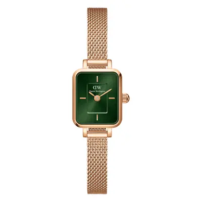 Daniel Wellington DW Montre Quadro Mini Melrose Emerald Rose Gold