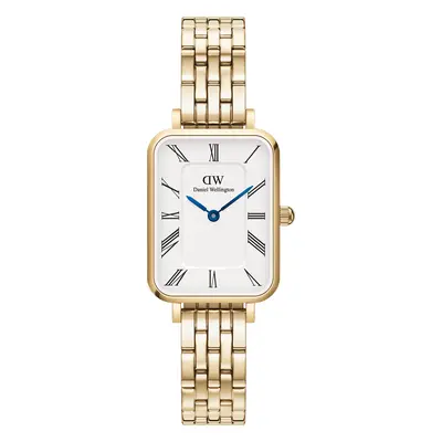 Daniel Wellington DW Montre Quadro Roman Numerals 5-Link Gold