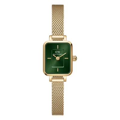 Daniel Wellington DW Montre Quadro Mini Evergold Emerald Gold