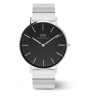 Daniel Wellington DW Montre Classic Piano Link Onyx Silver