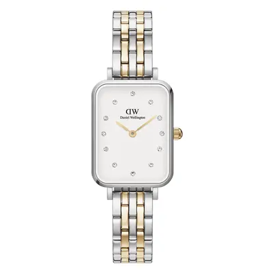 Daniel Wellington DW Montre Quadro Lumine 5-link two-tone Silver