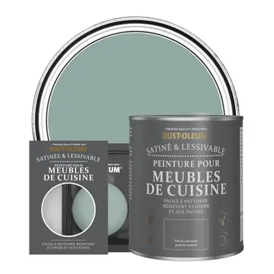 Peinture pour Meubles de Cuisine, Finition Satinée - Bleu Gris