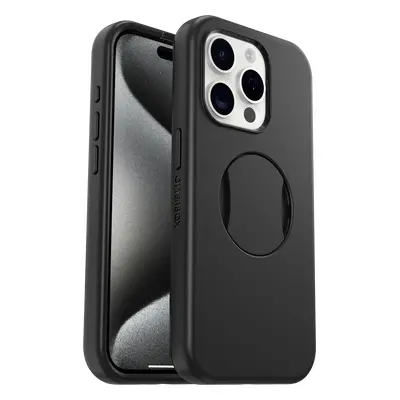 IPhone 15 Pro Coque | OtterBox OtterGrip Symmetry Series Series pour MagSafe Black