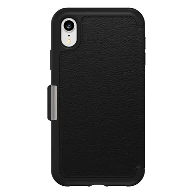 Strada Series Folio Case for iPhone XR Shadow