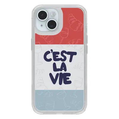 Coque iPhone 15/14/13 | Symmetry Series Clear Collection Paris Cest La Vie