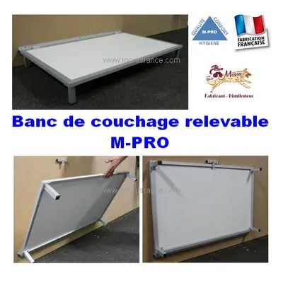 Banc de couchage relevable pour chien - M-PRO