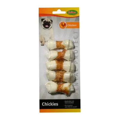 Chickies, os noué blanc au poulet, friandise pour chien