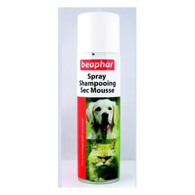 Shampooing sec mousse sans rinçage pour chiens et chats.