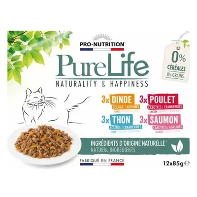 Pâtée Pure Life Wet Multi (4 variétés) pour chat