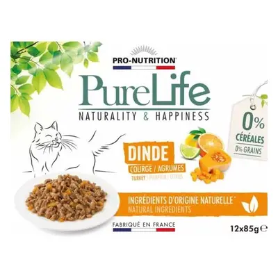 Pâtée Pure Life Wet Dinde pour chat