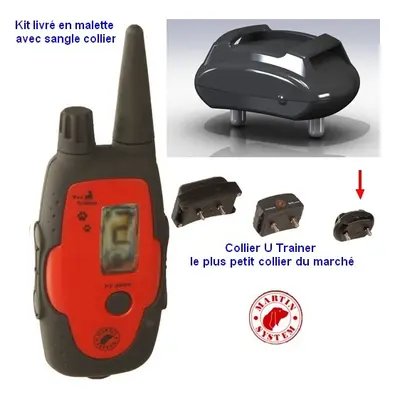 PT3000 S.S.C. avec collier pour chien Micro Trainer - Portée 3000 m - Martin System