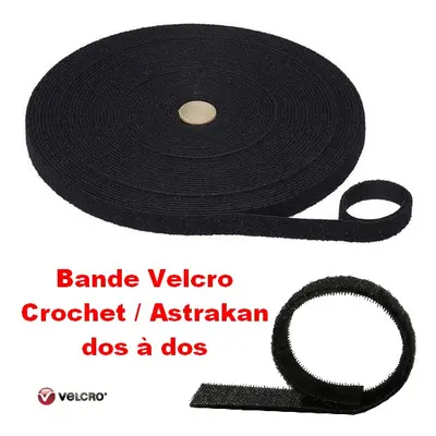 Bande Velcro crochet / astrakan dos à dos