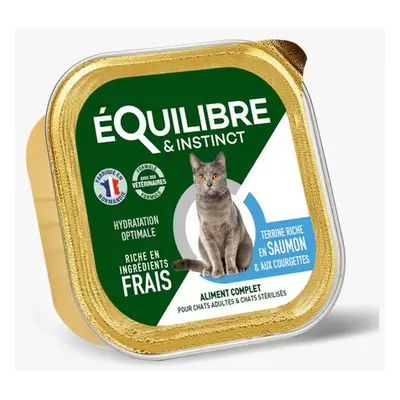 Equilibre et Instinct - Pâtées chat stérilisé, saumon et courgettes