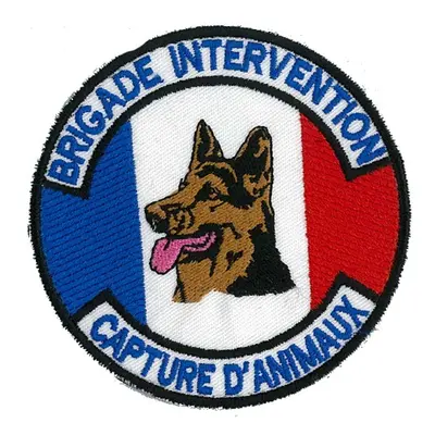 Ecusson rond BRIGADE INTERVENTION - CAPTURE ANIMAUX