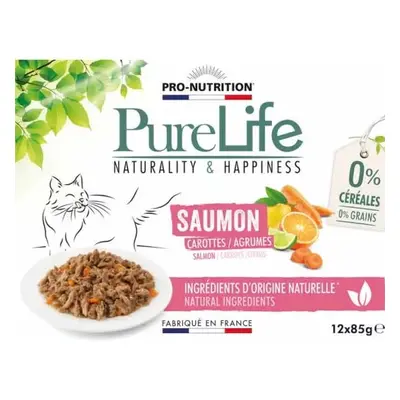 Pâtée Pure Life Wet Saumon pour chat