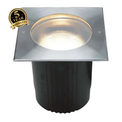 Dasar 215 uni luminaire encastré de sol, carré, in ox 316, e27, max 80w, ip67